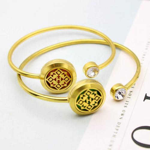 Perfumed jewelry - gold plated bracelet big 21 cm